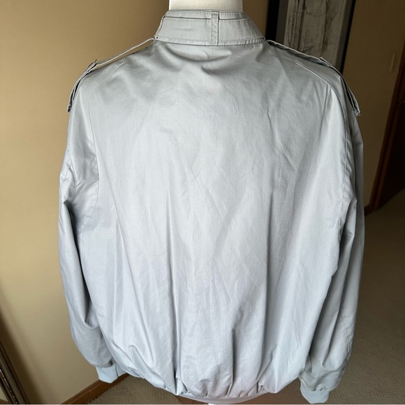 Vintage Members Only Light Grey Jacket Sz 42 Eclectic Grandpa Old School Chic - Picture 4 of 7